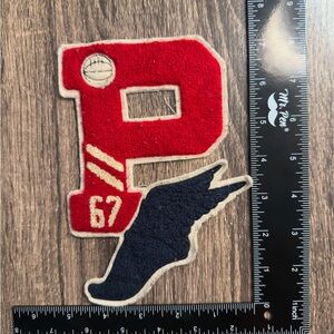 Polo Ralph Lauren Red and Blue Varsity P-Wing Patch
